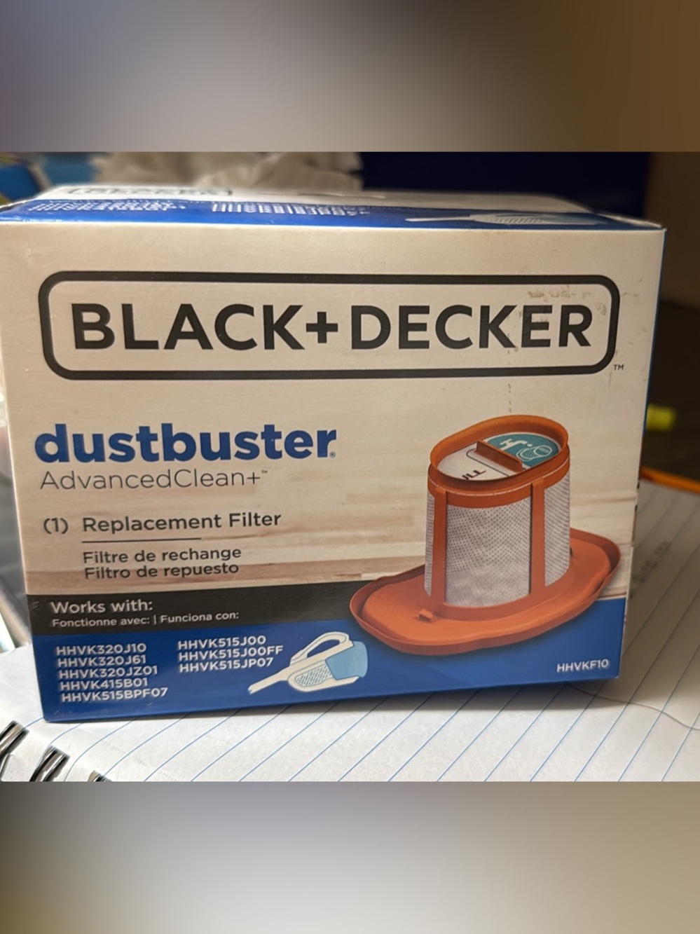 Black & Decker Vacuum Accessory Packaging filter